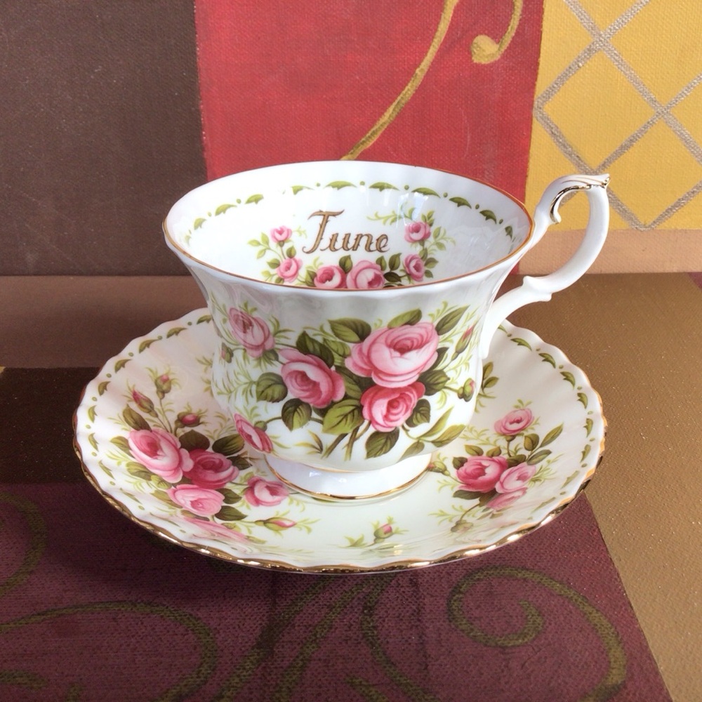 Royal Albert June Roses Teacup And Saucer